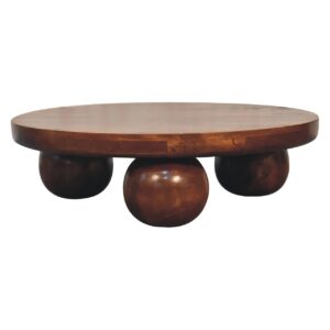 Mango Wood Chestnut Central Ball Table