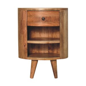 Solid Mango Wood Solid  Mango Wood Cortez Oak-ish Bedside