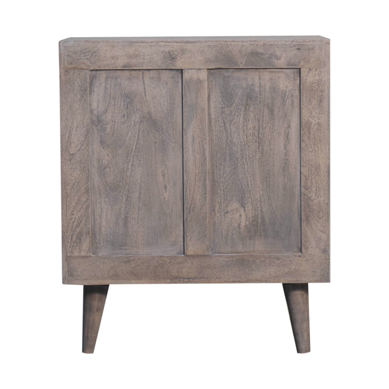 Solid Mango Wood Mini Pineapple Carved Stone Finish Cabinet - Image 9