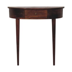 Mango Wood Backless Mounted Chestnut Console