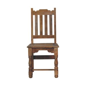 Solid Oak Finished Mango Wood Granary Dining Chair Set of 2