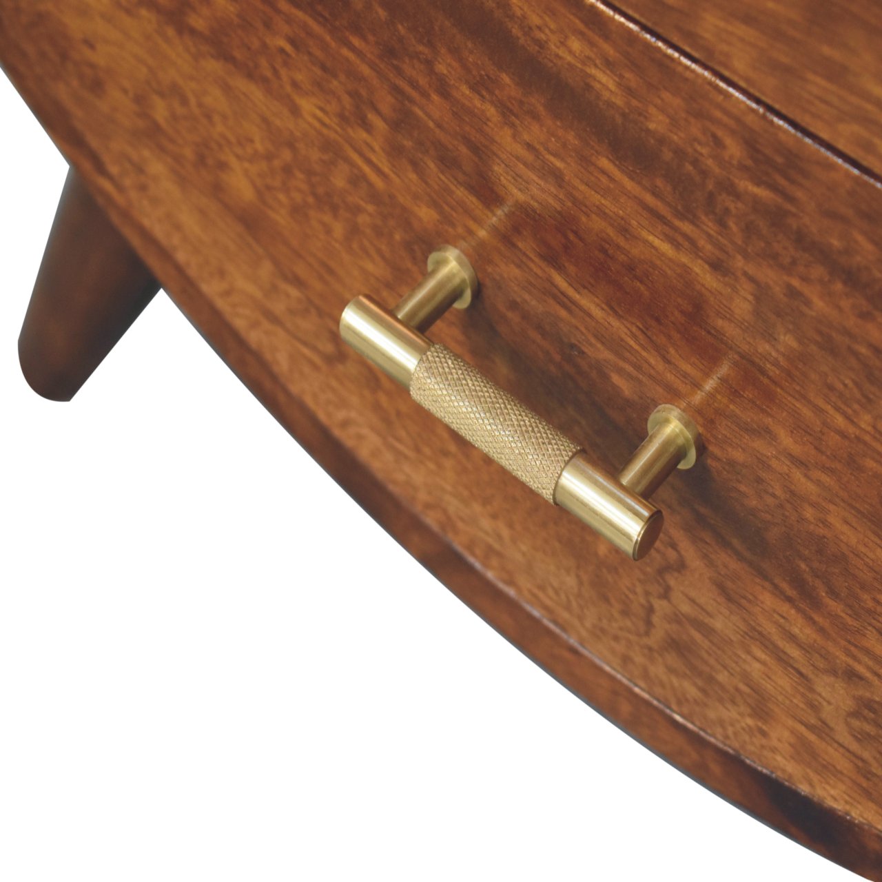 Solid Chestnut Finished Mango Wood 3 Drawer Chest - Image 7