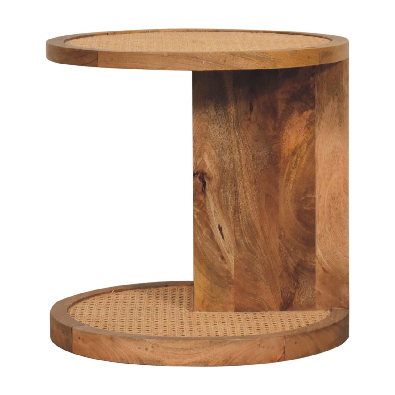 Solid Mango Wood Close-knit Corner End Table - Image 2