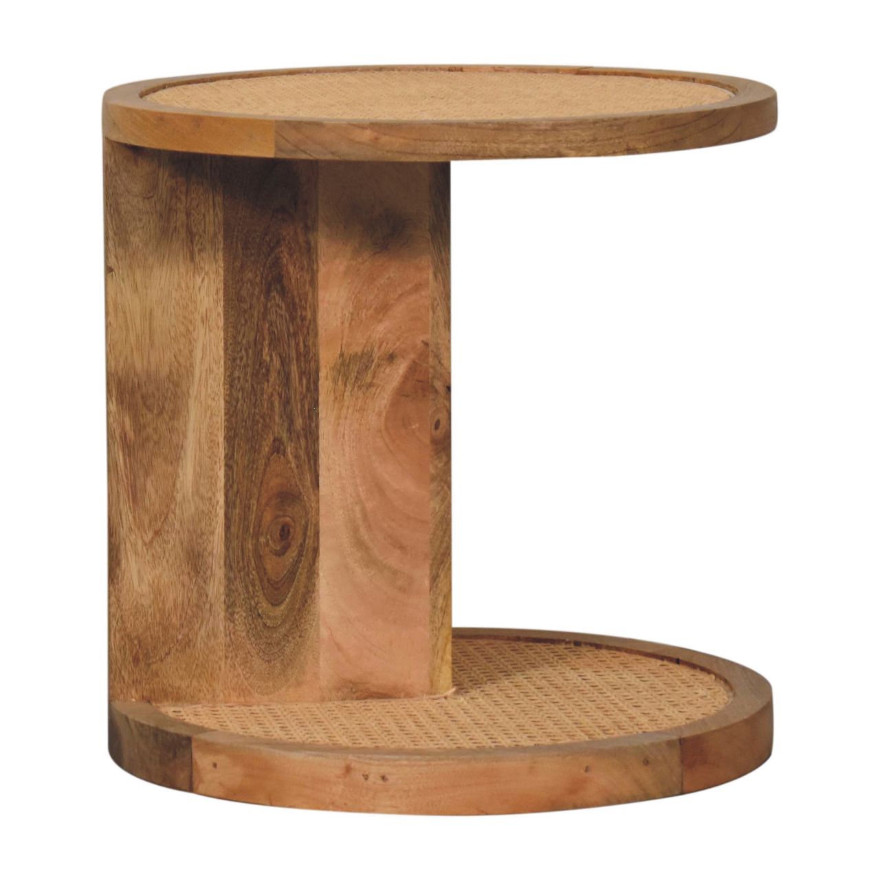 Solid Mango Wood Close-knit Corner End Table - Image 3