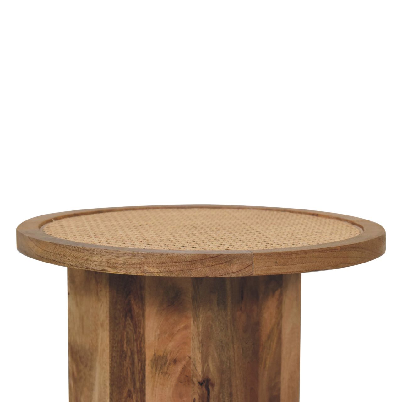 Solid Mango Wood Close-knit Corner End Table - Image 5