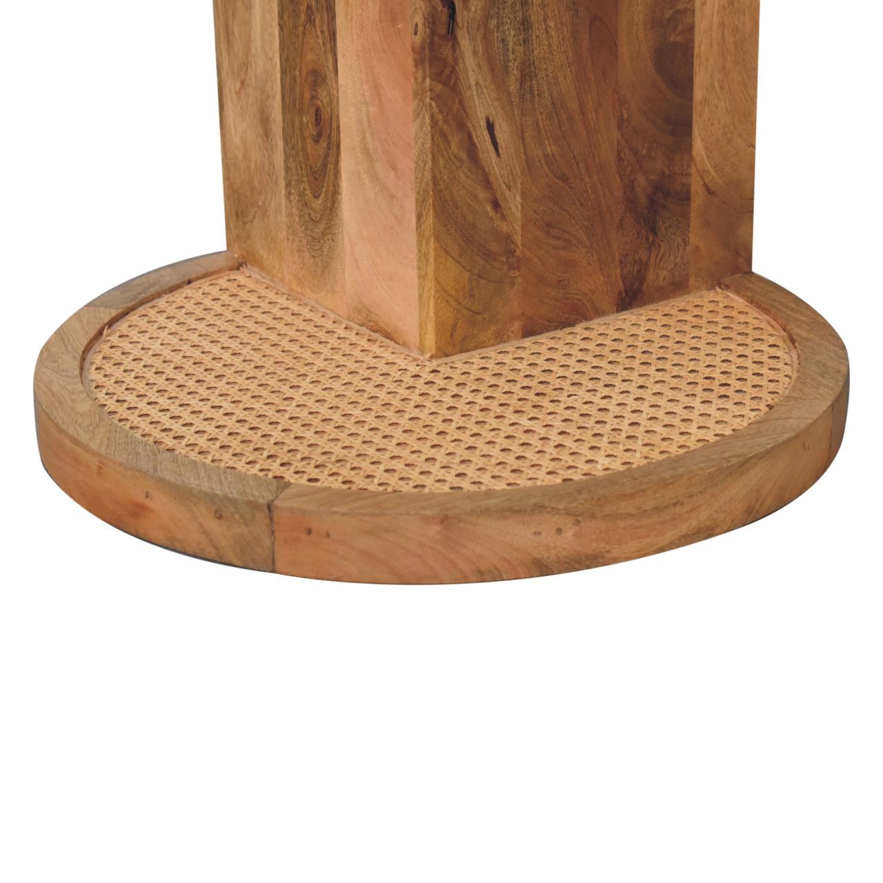 Solid Mango Wood Close-knit Corner End Table - Image 7