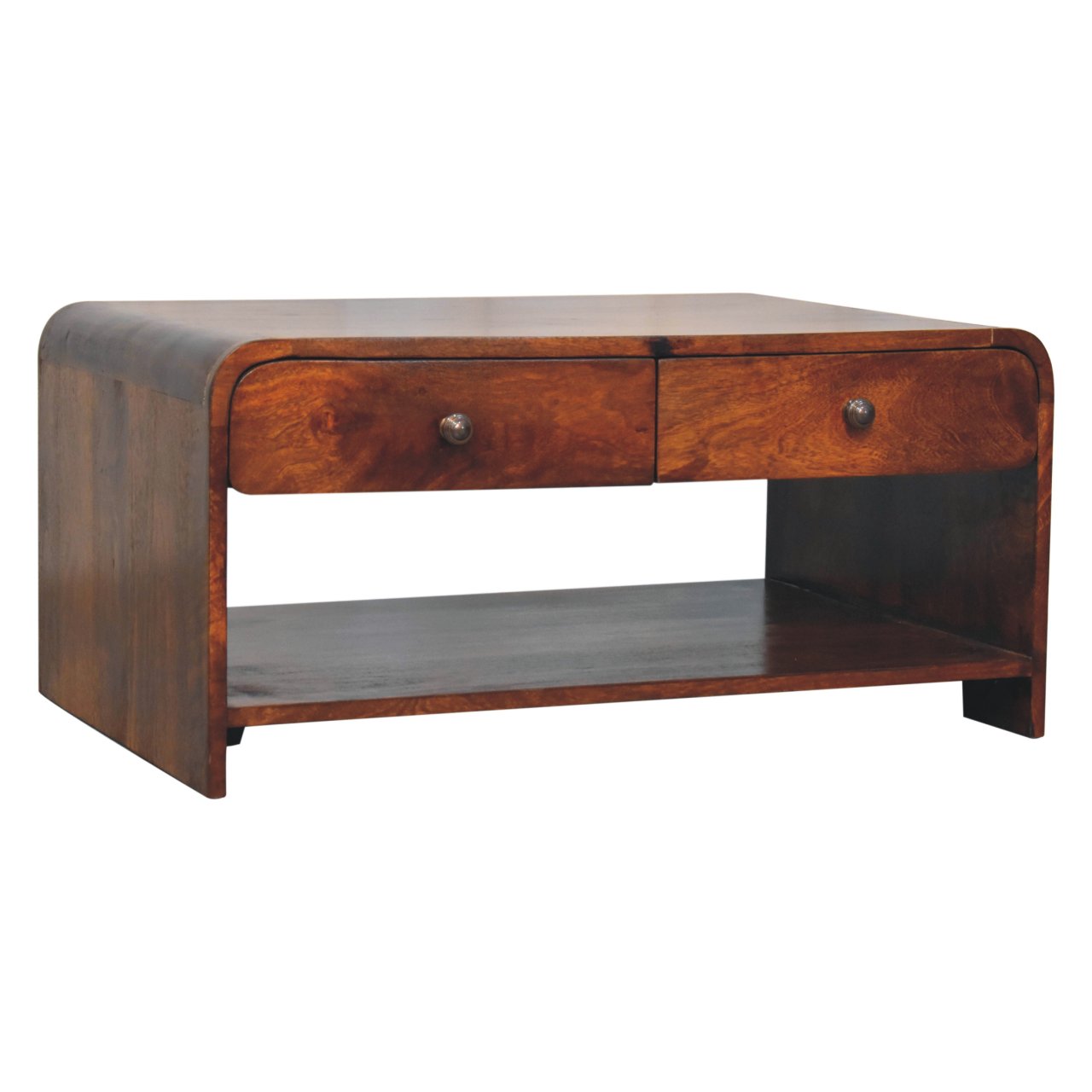 Solid Mango Wood Aspen Slim Coffee Table - Image 2