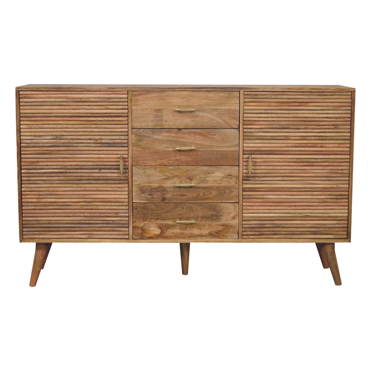 Solid Mango Wood Soba T-Bar Large Nordic Chest