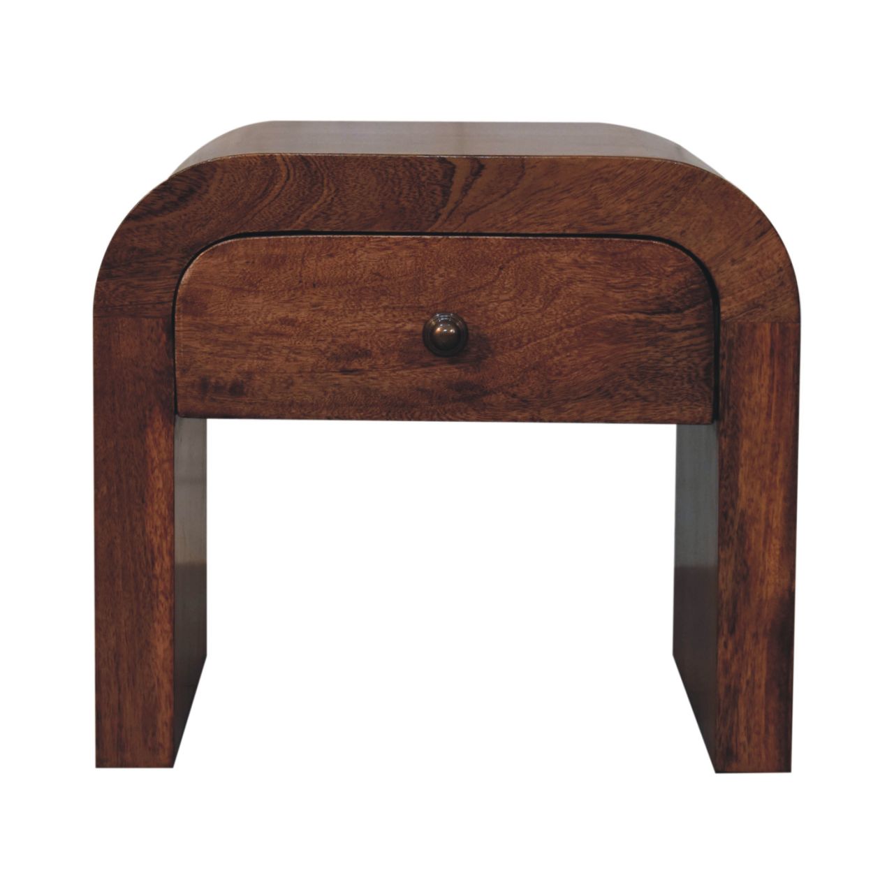 Solid Mango Wood Honey Caramel Darcy Bedside