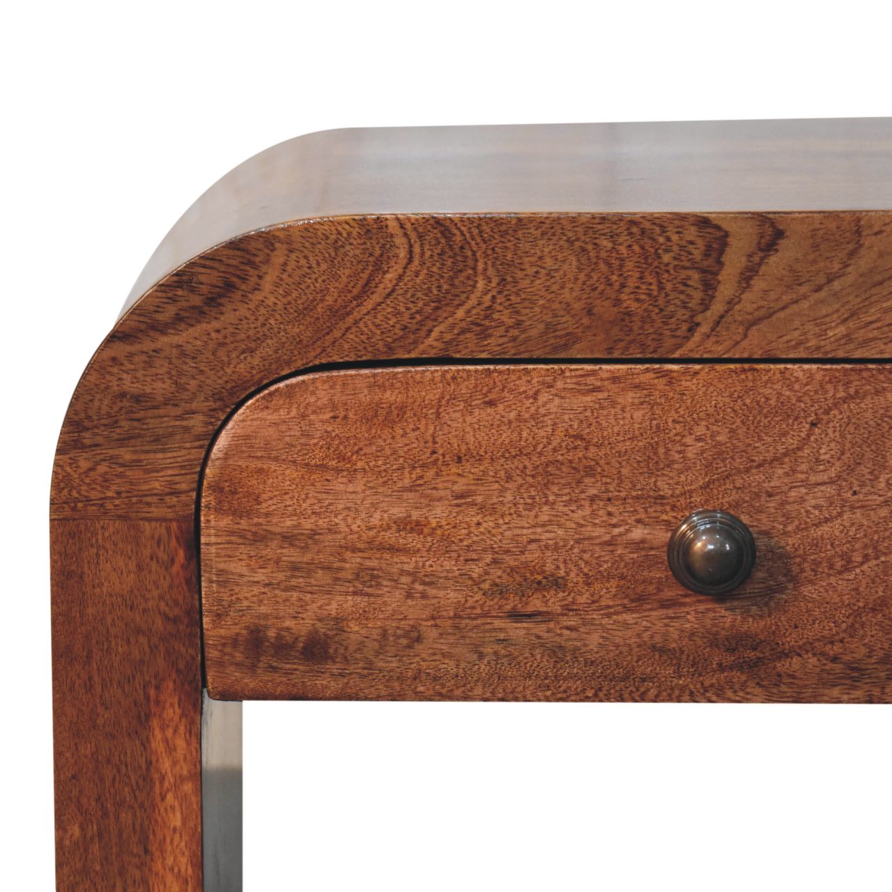 Solid Mango Wood Honey Caramel Darcy Bedside - Image 4
