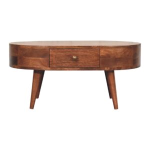 Solid Mango Wood Honey Caramel Coffee Table