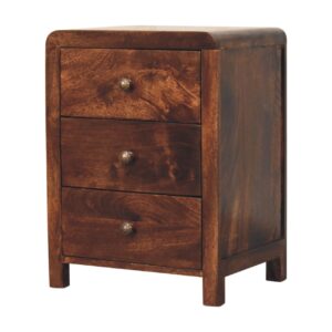 Solid Mango Wood California Walnut Naya Bedside