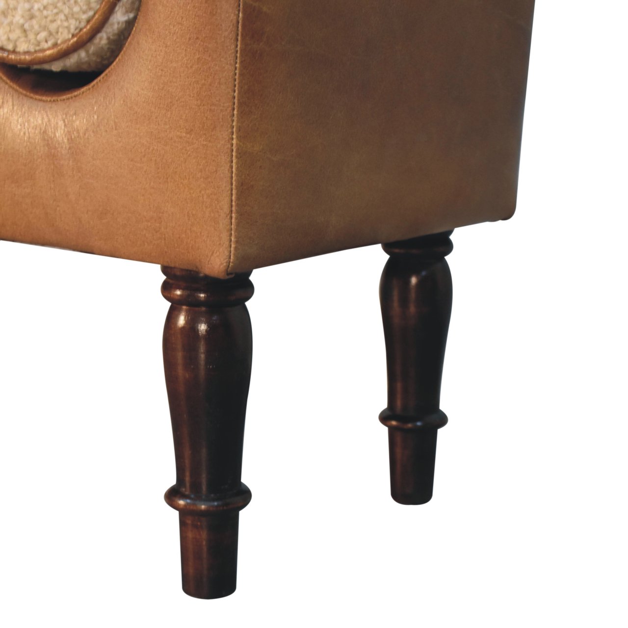 Solid Mango Wood Chester Buffalo Bench - Image 7