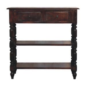 Solid Mango Wood Turned legs Cherry Side Table