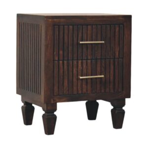 Mango Wood Belmont 2 Drawer Nightstand