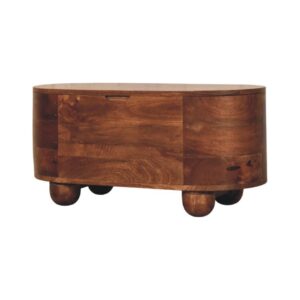 Mango Wood Curva Storage Trunk
