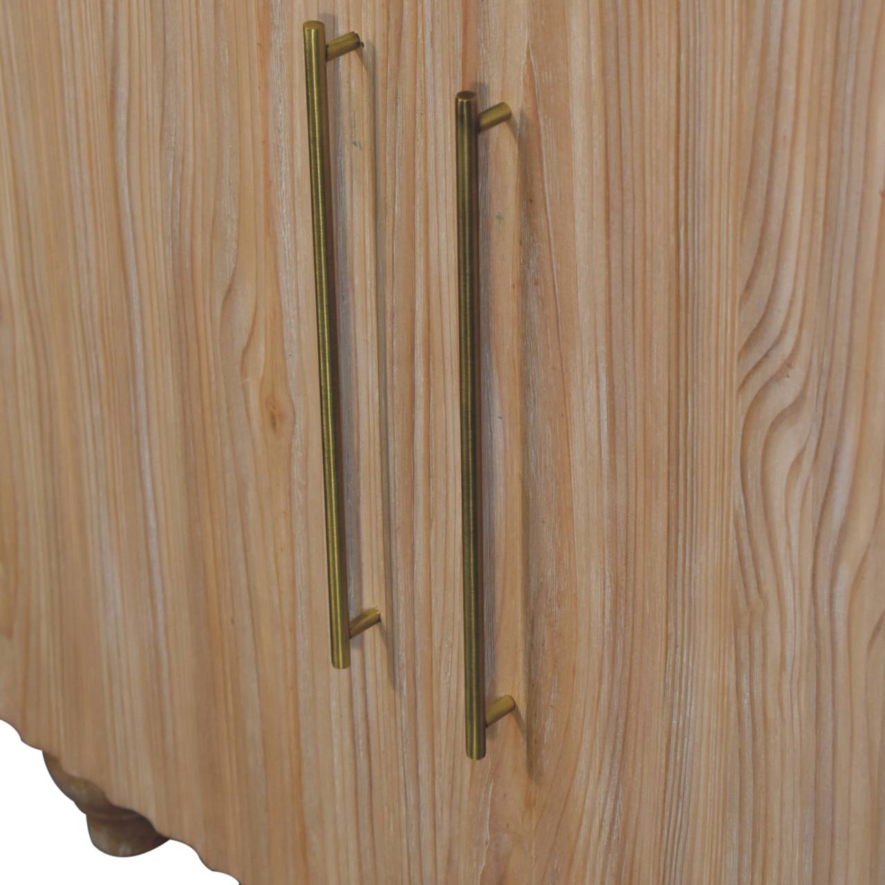 Solid Mango Wood Sandgrain Pine & Mango Sideboard - Image 4