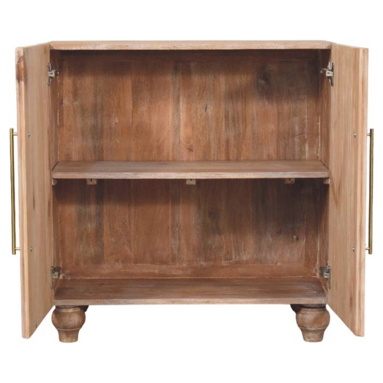 Solid Mango Wood Sandgrain Pine & Mango Sideboard - Image 6