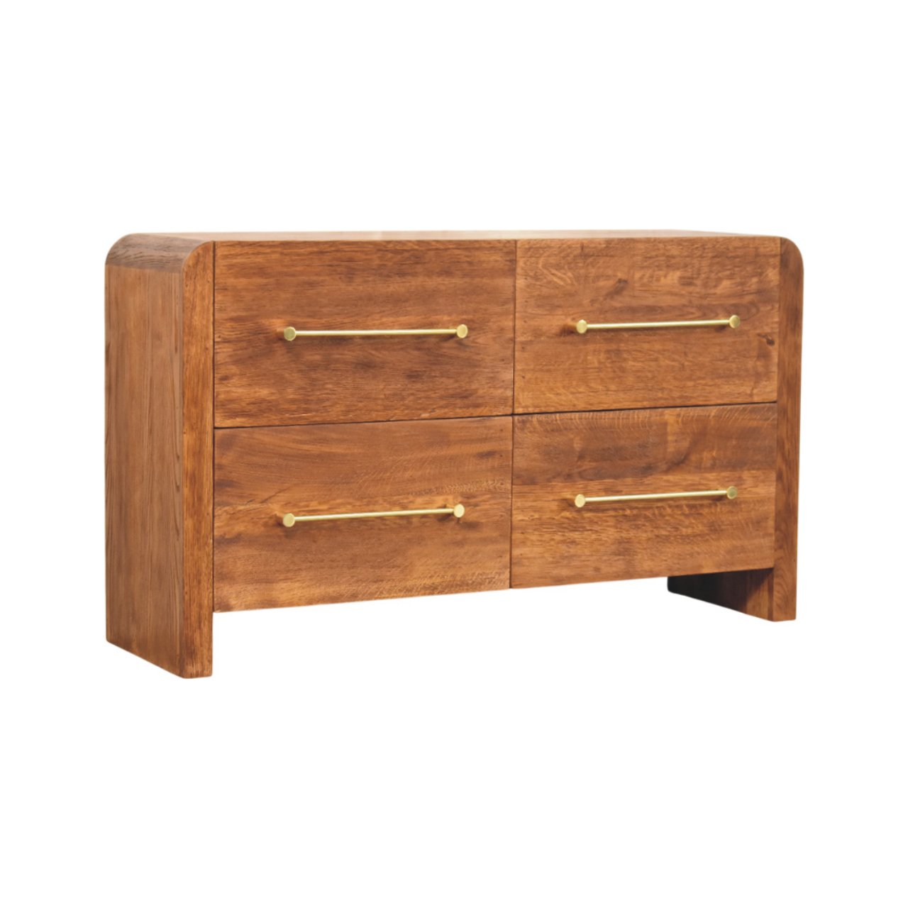 Solid Mango Wood Oakline Four Drawer Chest