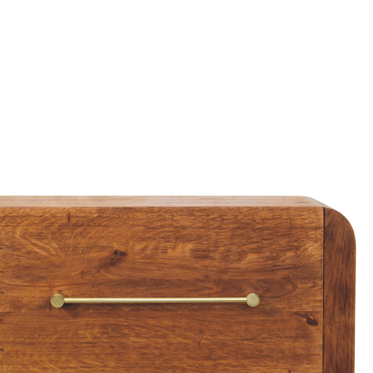 Solid Mango Wood Oakline Four Drawer Chest - Image 3