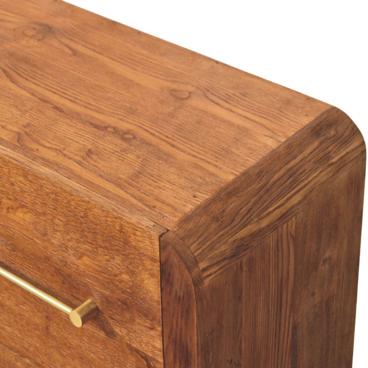 Solid Mango Wood Oakline Four Drawer Chest - Image 4