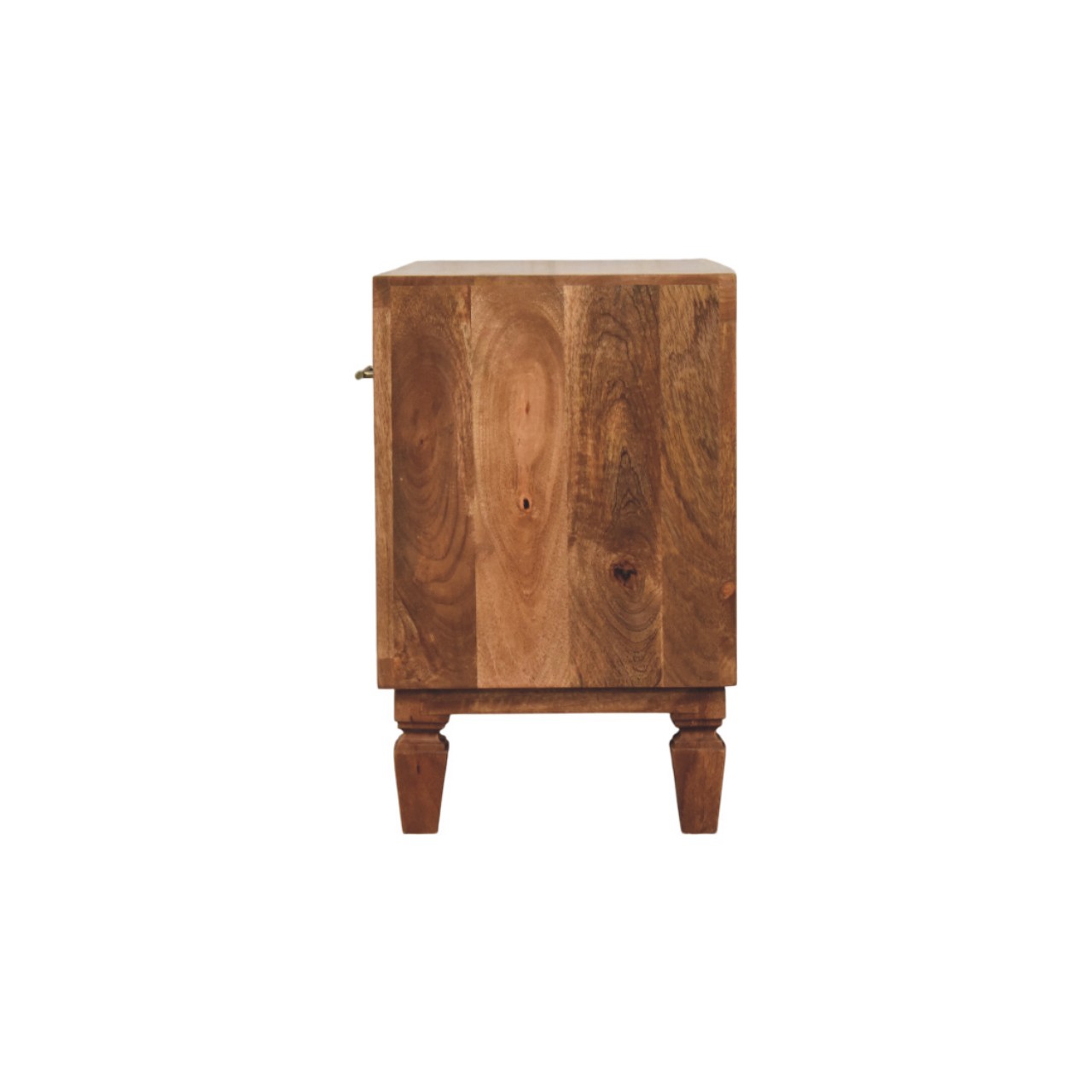 Solid Mango Wood Arno Shoe Storage Unit in Golden Teak - Image 7