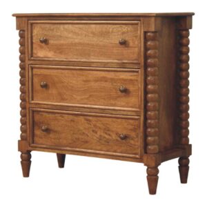 Solid Mango Wood Spindle Chest