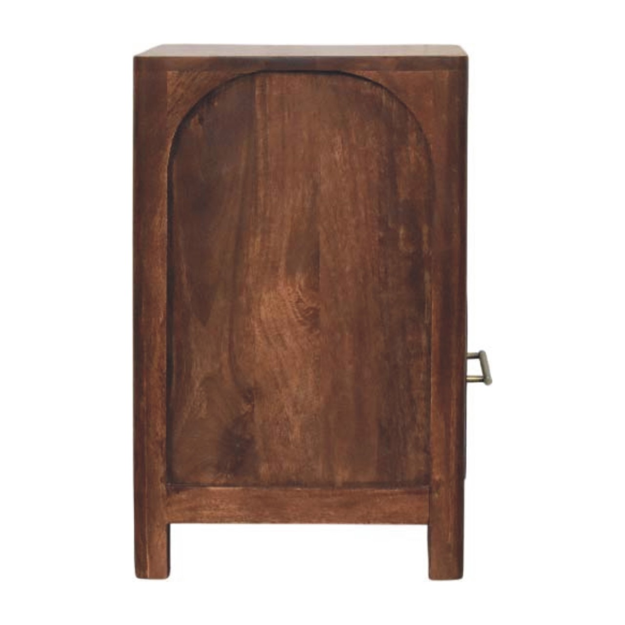 Solid Mango Wood Arc-Line Bedside Table - Image 7