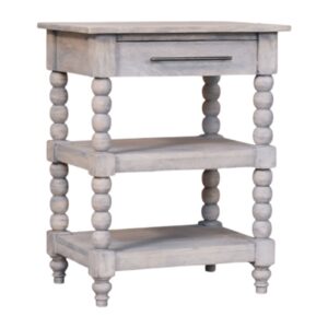 Solid Mango Wood Barclay Acid Wash Side Table