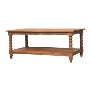 Solid Mango Wood Barley Twist Coffee Table