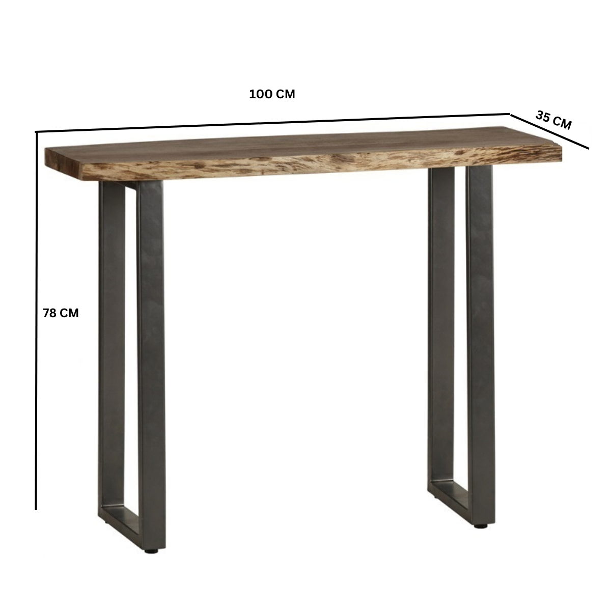 Baltic Live Edge Console Table - Image 4