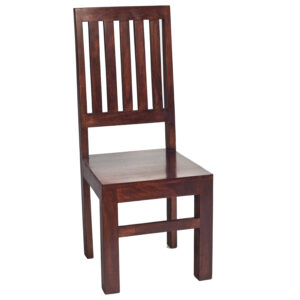 Toko Dark Mango Slat Back Chair (Sold in Pairs)