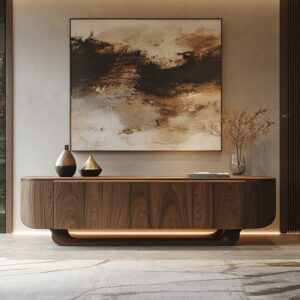 Solid Mango Wood Vista Media Unit