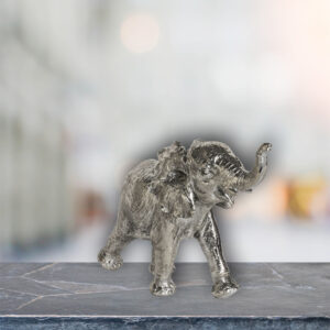 Silver Elephant Figurine