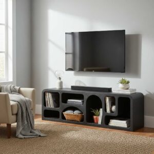 Mia Modern Geometric Large Tv Cabinet
