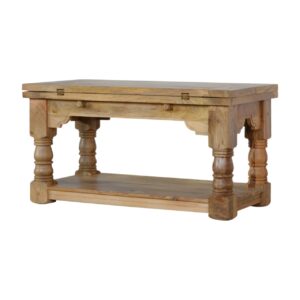 Solid Granary Royale Finished Mango Wood Trilogy Coffee Table