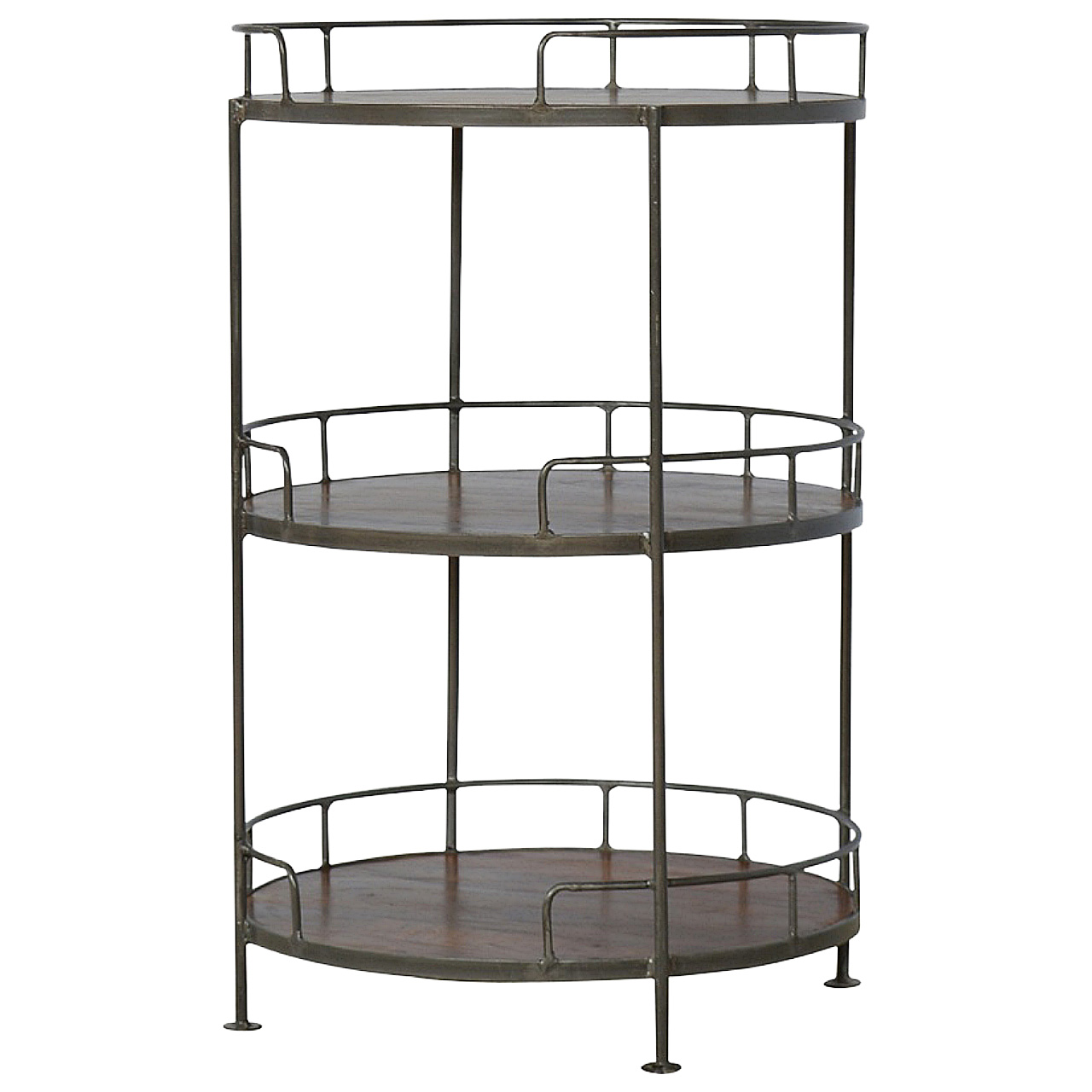 Industrial Round Butler Tray Table - Image 2