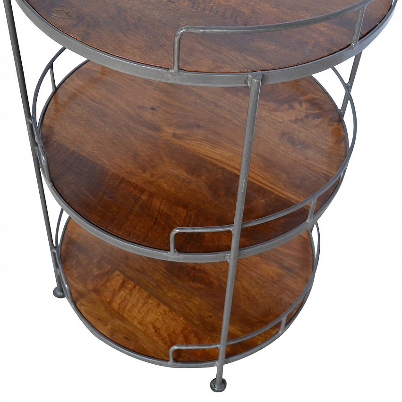 Industrial Round Butler Tray Table - Image 3