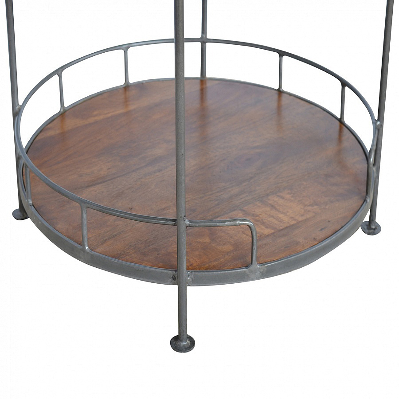 Industrial Round Butler Tray Table - Image 6