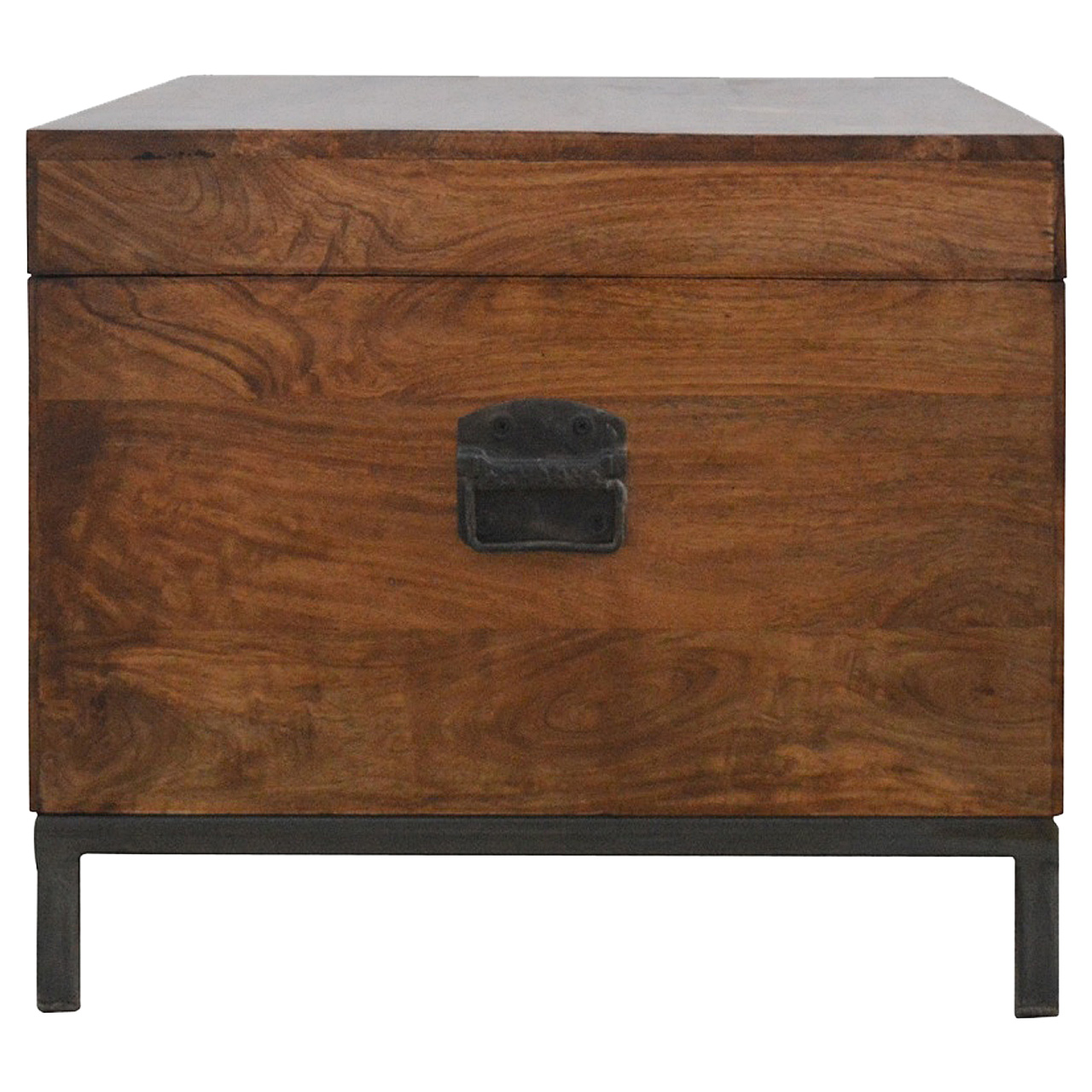 Solid Mango Wood Industrial Wooden Storage Box - Image 8