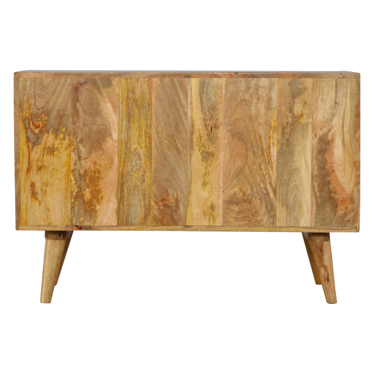 Solid Oak Finished Three Drawers One Hand Carved Pineapple Front Cupboard - Image 8