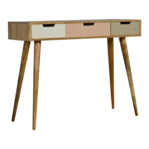 Mango Wood Pink Gradient Dressing Table