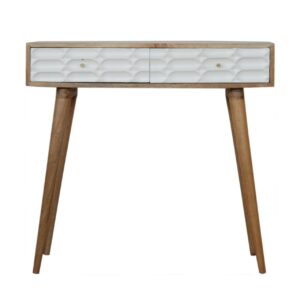 Solid Mango Wood Capsule Console Table