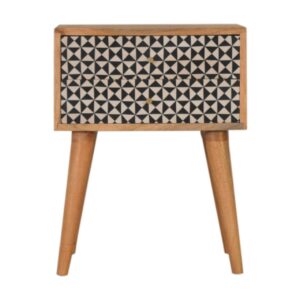 Solid Mango Wood Rafina 2 Drawer Bedside