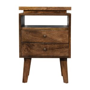 Solid Mango Wood Platform Bedside