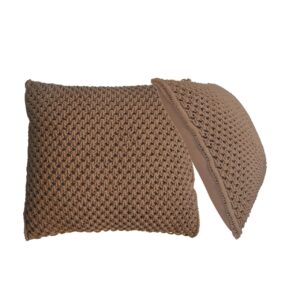 Mango Wood Myra Cushion Set of 2 - Coffee
