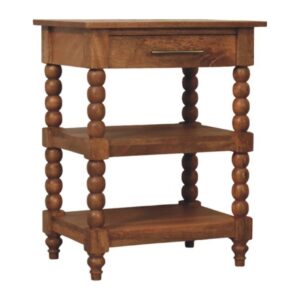 Mango Wood Barley Twist Side Table