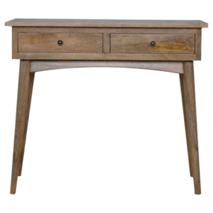 Mango Wood Hallway 2 Drawer Console Table