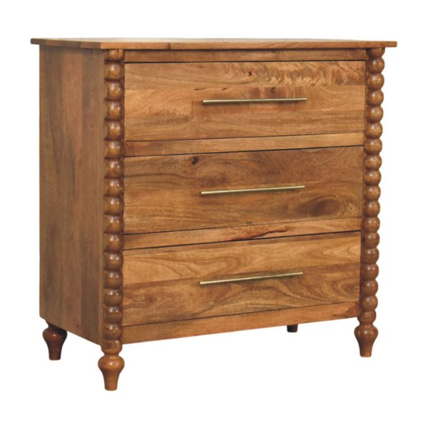 Spindle 3-Drawer Chest - Image 3