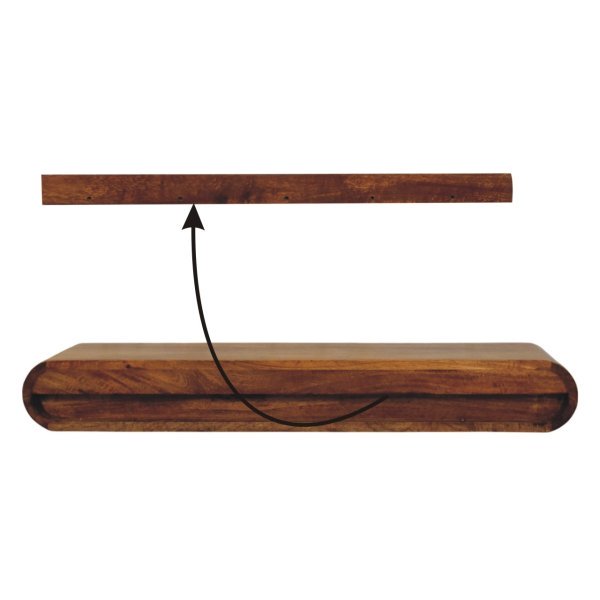 Solid Mango Wood Solis Wall-Mounted Console - Image 10